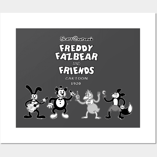 Freddy Fazbear and Friends Wall Art by Bat13SJx